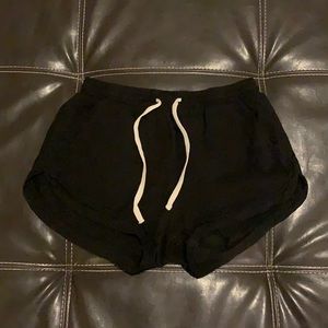Black Ardenne fabric shorts